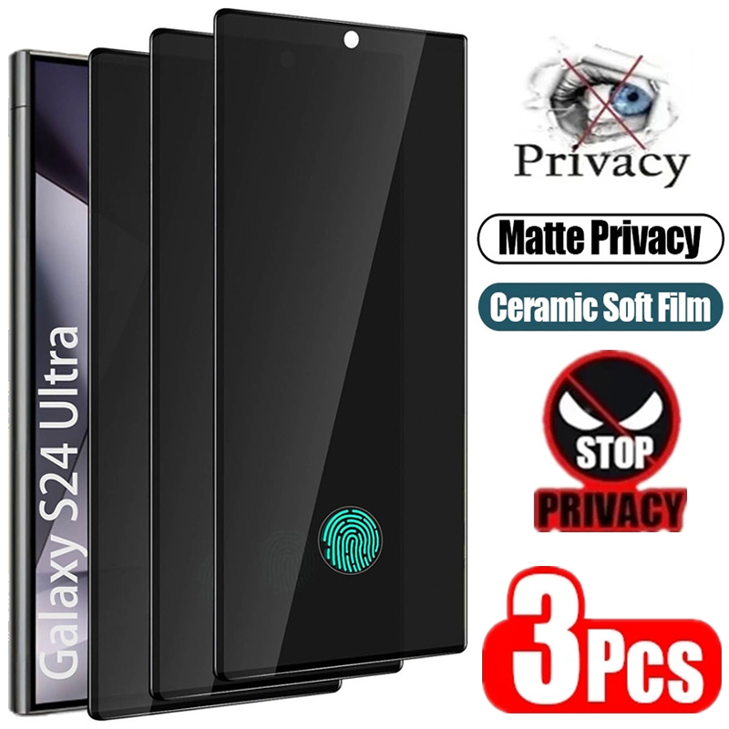 Matte Anti Glare Screen Protector - 3Pcs Matte Ceramic Privacy Screen Protector