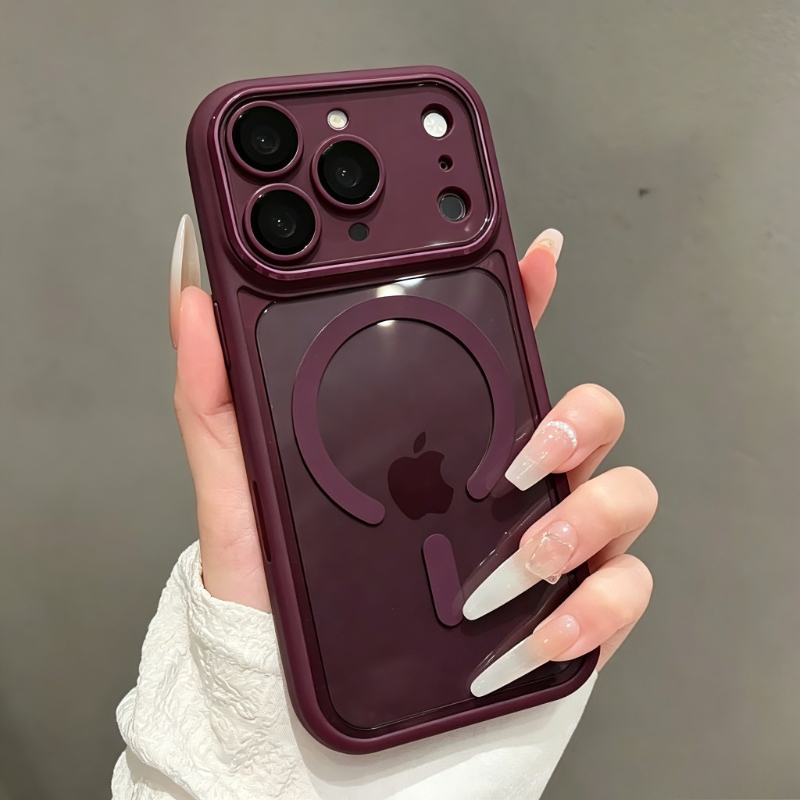 Clear Shockproof Bumper Case - Luxury Armor Bumper Clear Magnetic Case