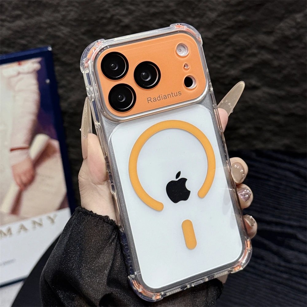 For Magsafe Clear Bumper Lens  - огляд і ціна Clear Shockproof Bumper Case