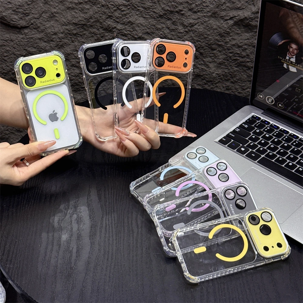 For Magsafe Clear Bumper Lens  - огляд і ціна Clear Shockproof Bumper Case