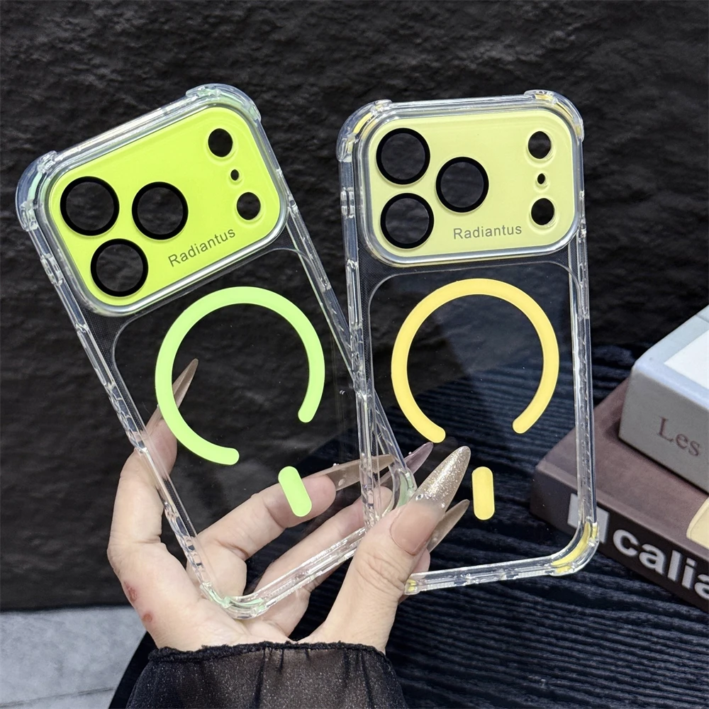 For Magsafe Clear Bumper Lens  - огляд і ціна Clear Shockproof Bumper Case