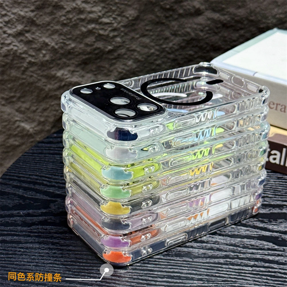 For Magsafe Clear Bumper Lens  - огляд і ціна Clear Shockproof Bumper Case