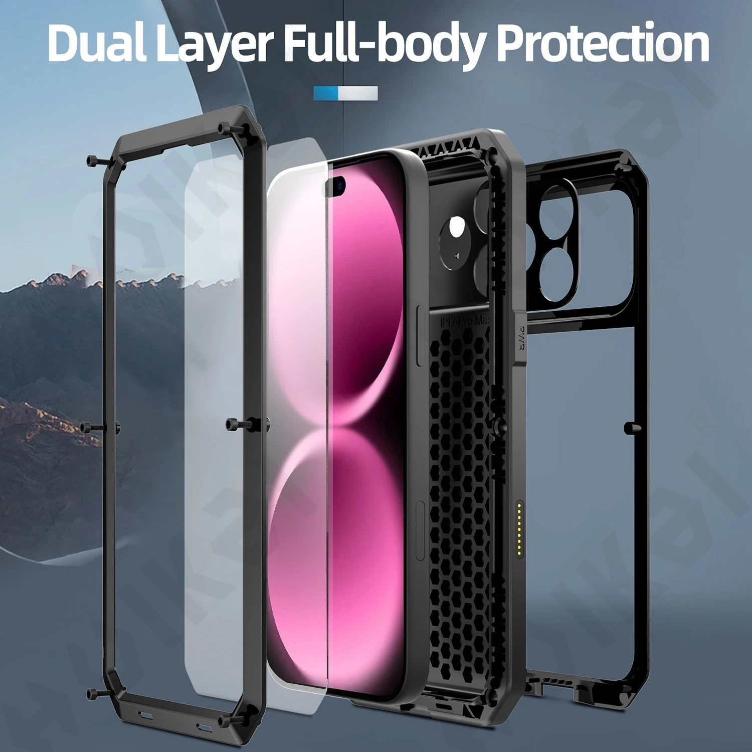 Case For iPhone 18 17 16 15 14 - огляд і ціна Heavy Duty 360 Full Body Protective Case