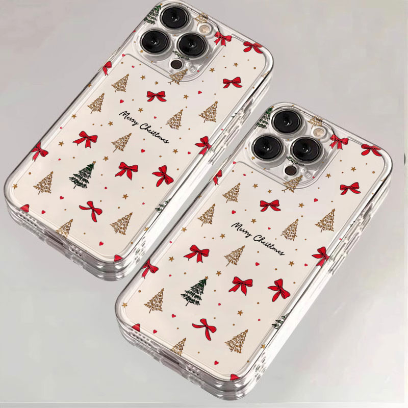Red Bow Christmas Clear Shockp - огляд і ціна Clear Shockproof Bumper Case